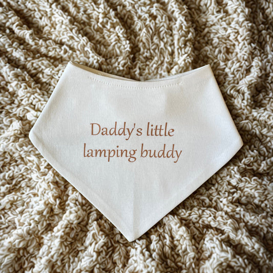 Daddy’s little lamping buddy bib