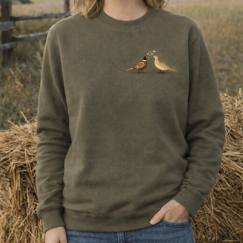 The pheasant pair sweatshirt adults