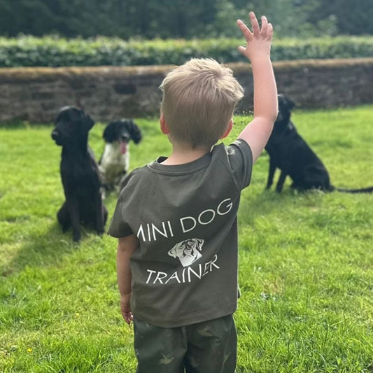 Mini dog trainer t-shirt