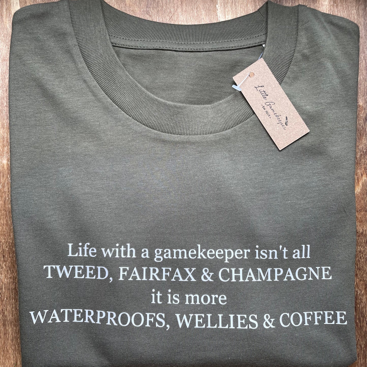 'Tweed, Fairfax & Champagne' ladies t-shirt