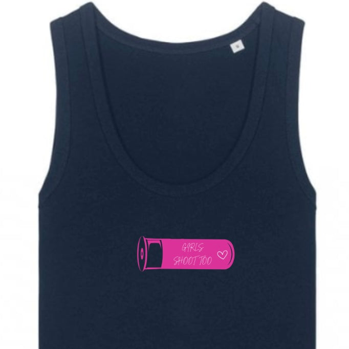 Girls shoot too vest top