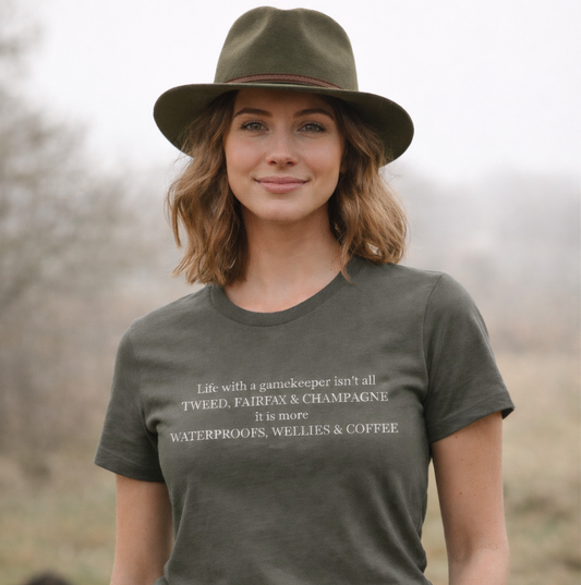 'Tweed, Fairfax & Champagne' ladies t-shirt